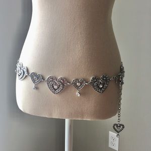 Brighton metal heart belt